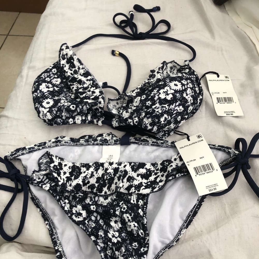 Ralph Lauren 2 piece bikini bathing suit